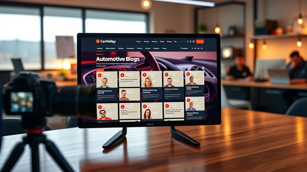 auto blog testimonials display