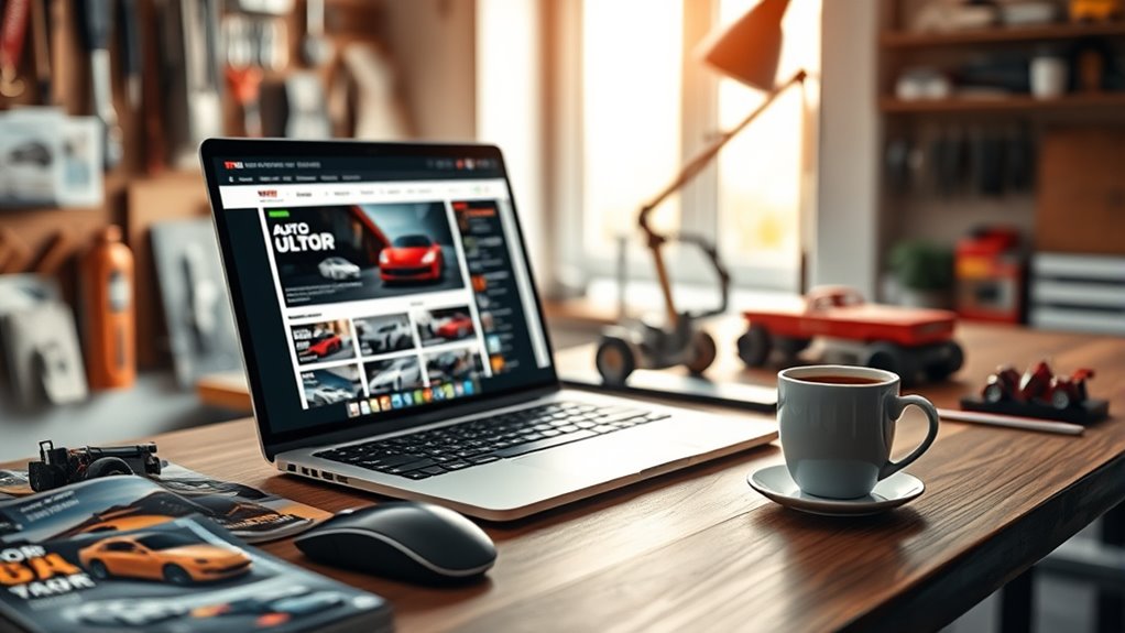 freelance auto blog setup