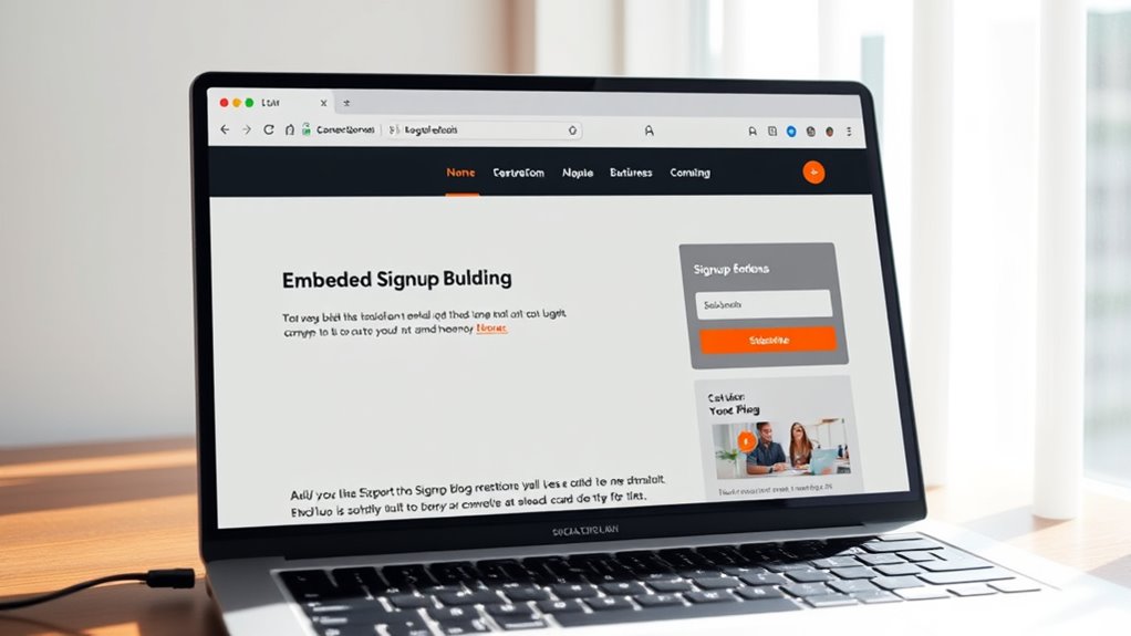 optimal signup form placement