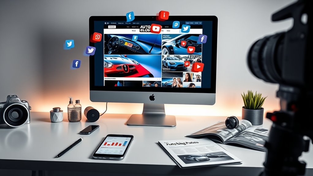 social media boosts auto visibility