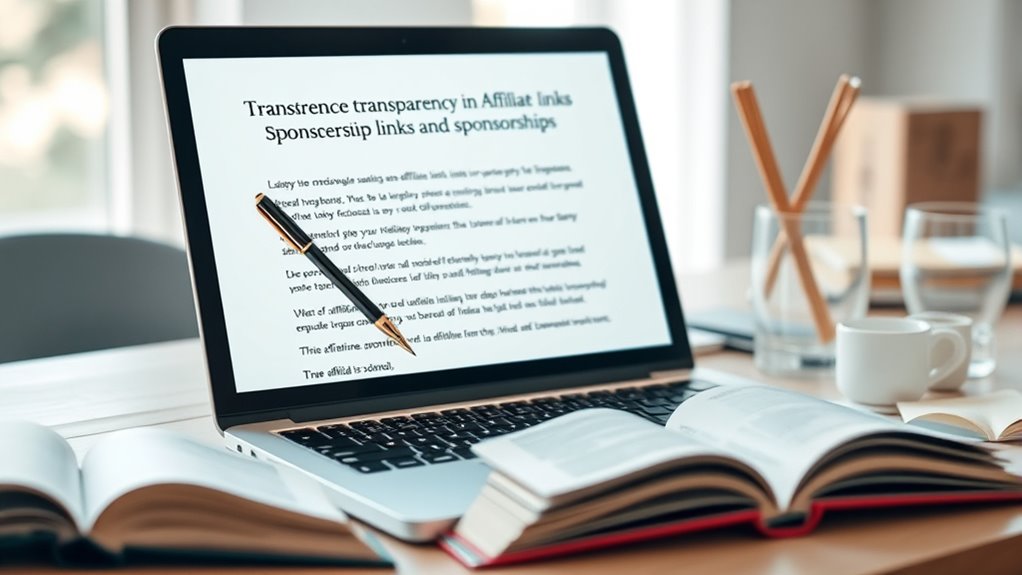 disclose sponsorships for trust