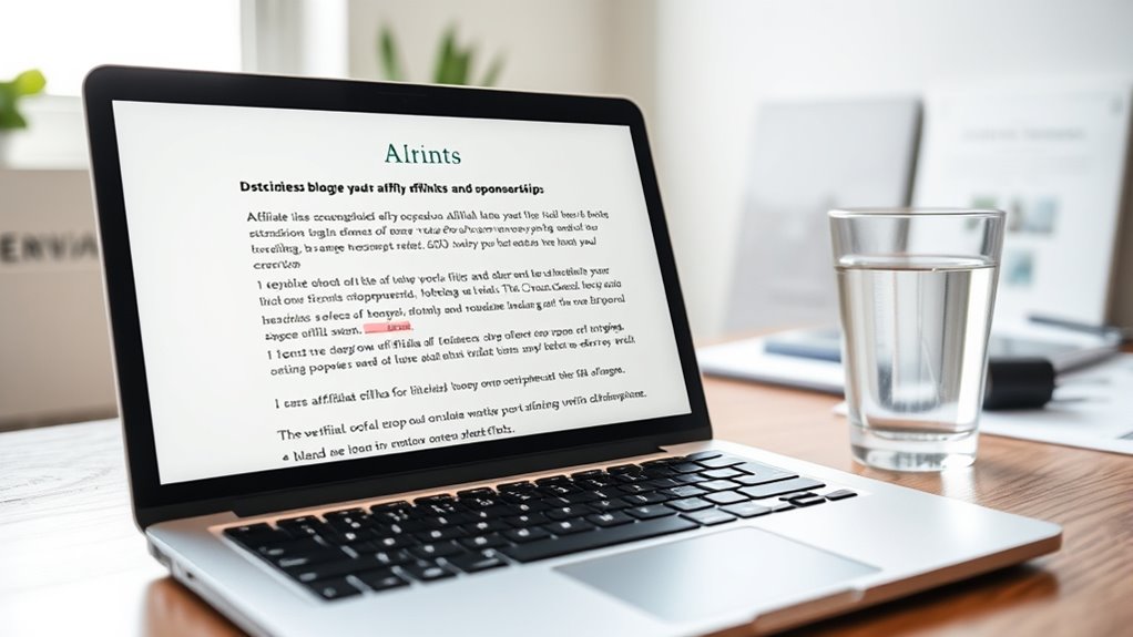 disclosure of sponsored content