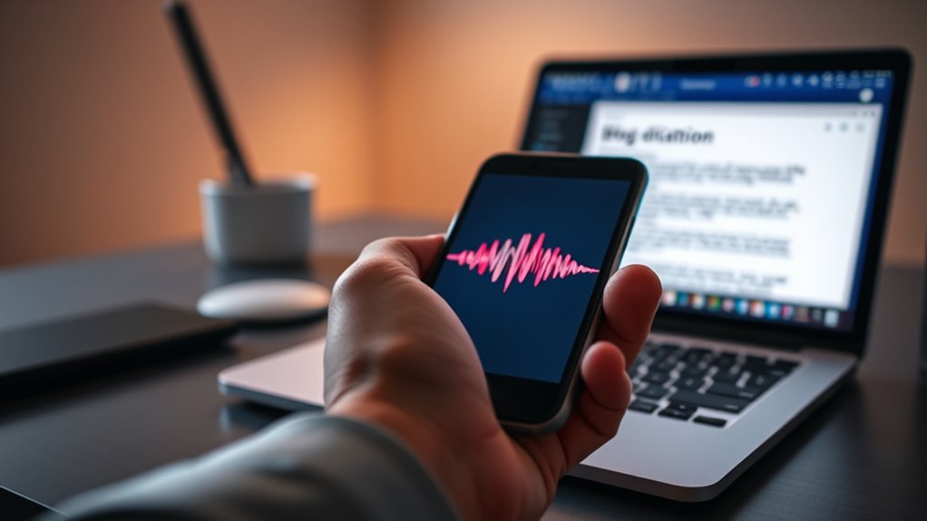 voice dictation enhances blogging