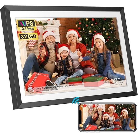 10.1-Inch WiFi Digital Picture Frame with Touch Screen