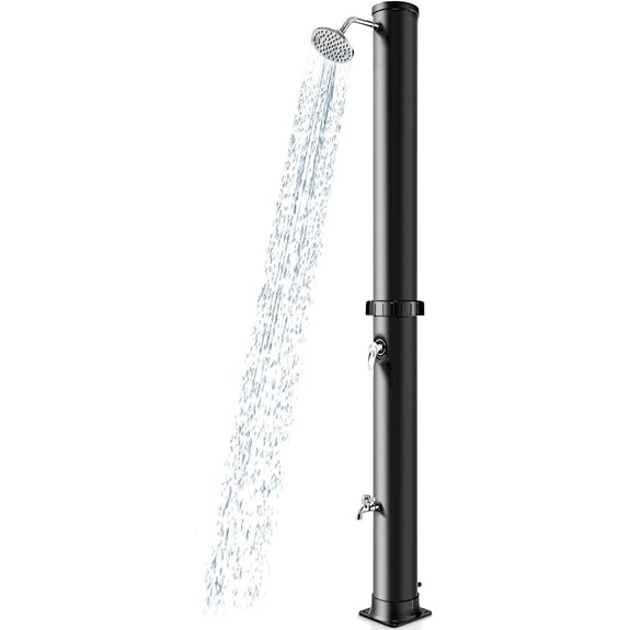 Goplus 10 Gallon Solar Outdoor Shower with Foot Bath