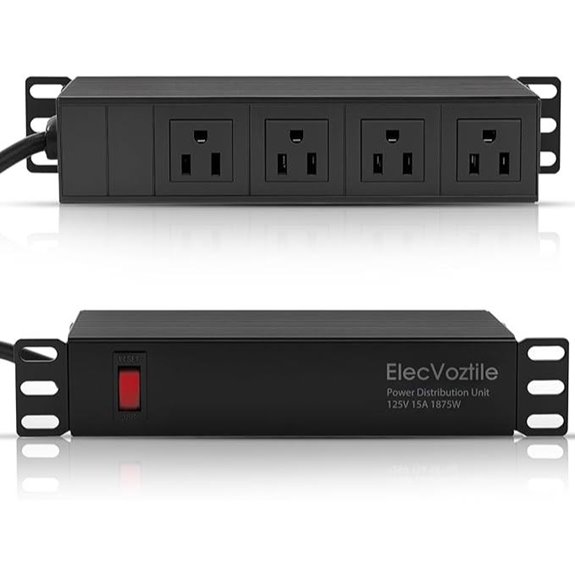 10 Inch Rack Power Distribution Unit with Surge Protection