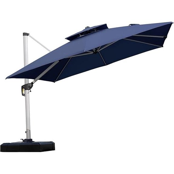 Purple Leaf 10ft Cantilever Patio Umbrella
