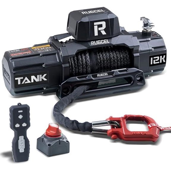 RUGCEL 12,000lb Waterproof Electric Winch with Remote