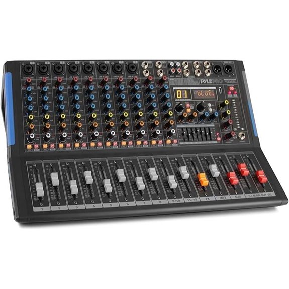 PYLE 12-Channel Bluetooth Audio Mixer with USB