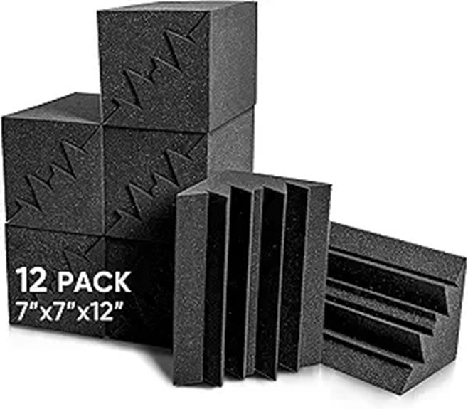 Sonic Acoustics 12-Pack Acoustic Foam Sound Panels