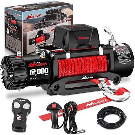 Nilight 12V Electric Winch for Jeep & Offroad Vehicles