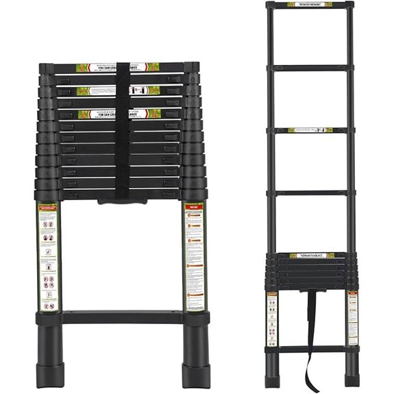 RIKADE 16.5FT Aluminum Telescopic Extension Ladder