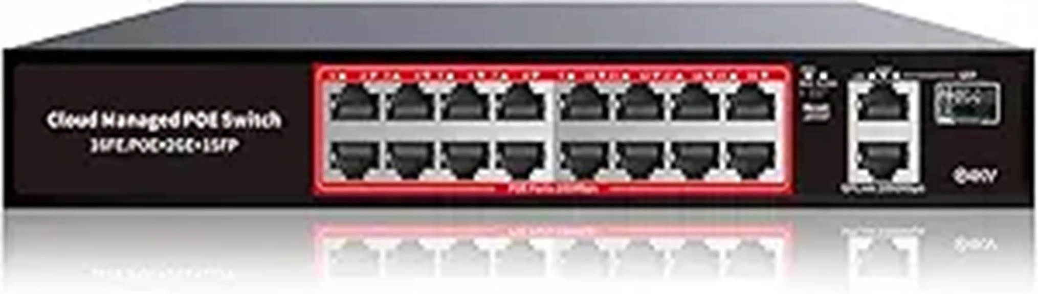 16-Port Managed PoE+ Ethernet Switch with SFP
