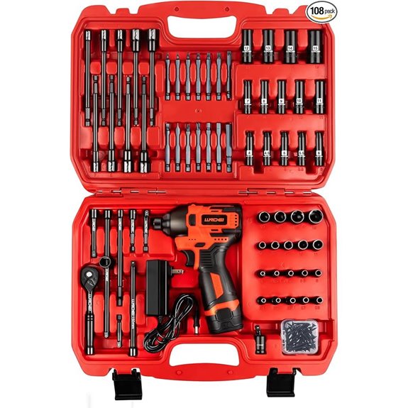 16V Impact Driver Kit with 108-Piece Socket Set
