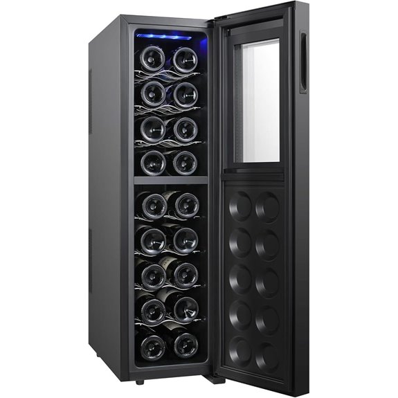 Koolatron 18-Bottle Wine Fridge with Glass Door
