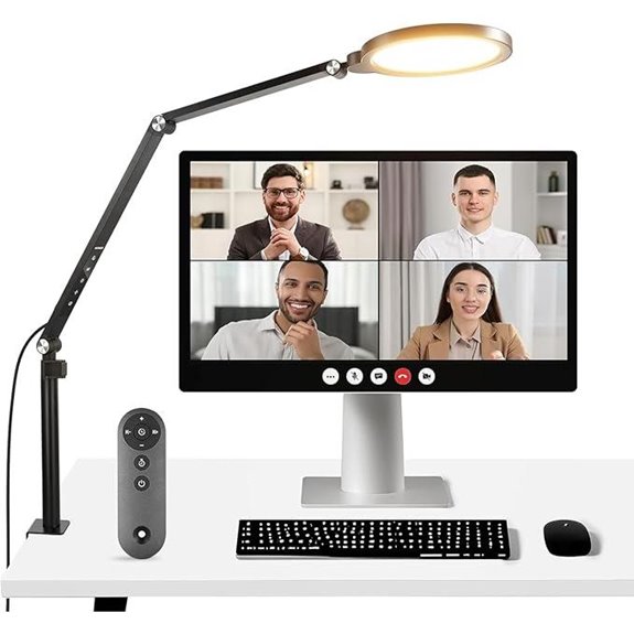 NEEWER 18W Desk Ring Light with Stand