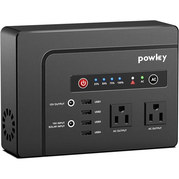 Powkey Portable Power Station 200W with Multiple Outlets