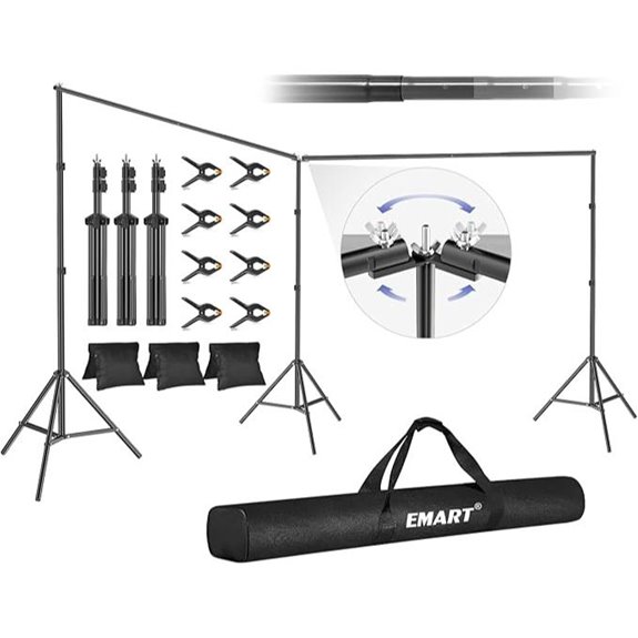 EMART 20x7ft Adjustable Photography Backdrop Stand