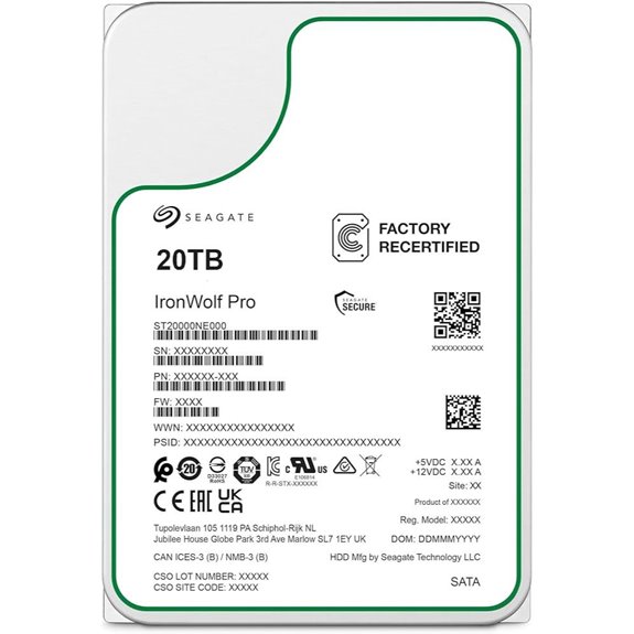 Seagate IronWolf Pro 20TB NAS Internal Hard Drive