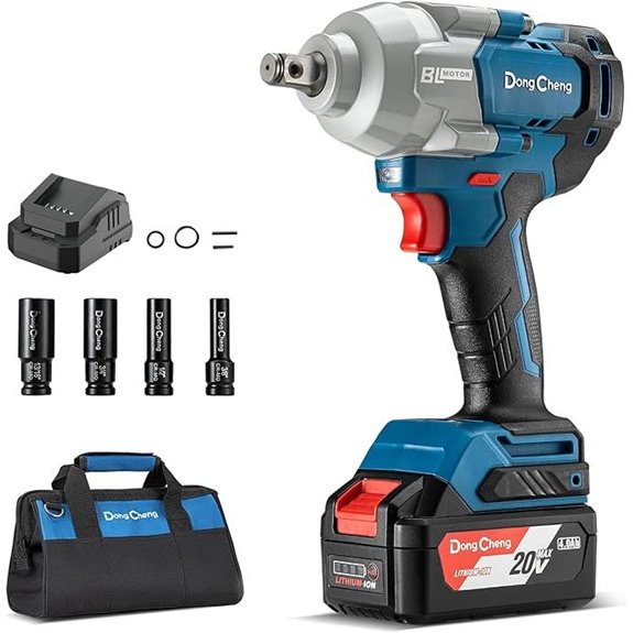 Dong Cheng 20V Brushless Impact Wrench with Battery