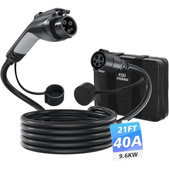 EV Charger Extension Cable 21ft J1772 40A