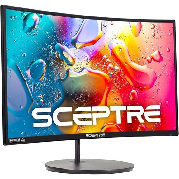 Sceptre 24-inch Curved Gaming Monitor with Speakers