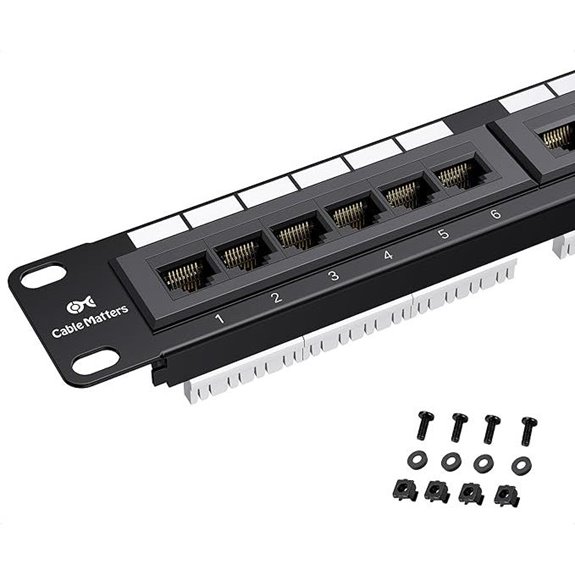 Cable Matters 24-Port Cat6 Patch Panel Rack or Wall Mount