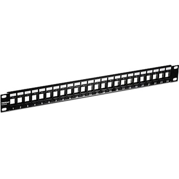 TRENDnet 24-Port Keystone Patch Panel Black