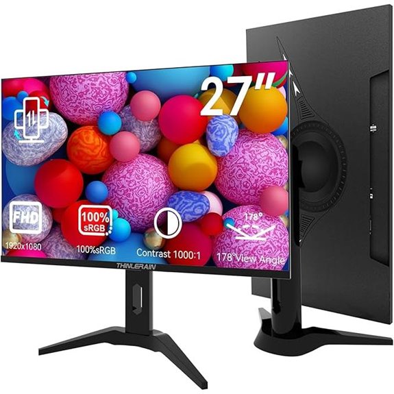 27-Inch 1080p Computer Monitor with HDMI VESA Speakers