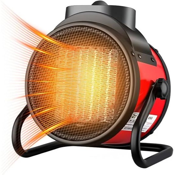 Saker 3000W Portable Space Heater with Adjustable Angle