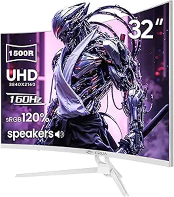 CRUA 32 4K Curved Gaming Monitor with RGB