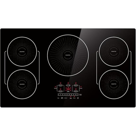 36-Inch 5-Burner Induction Cooktop with Bridge-SYNC