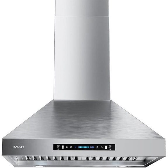 IKTCH 36-Inch Wall Mount Range Hood with Touch Control