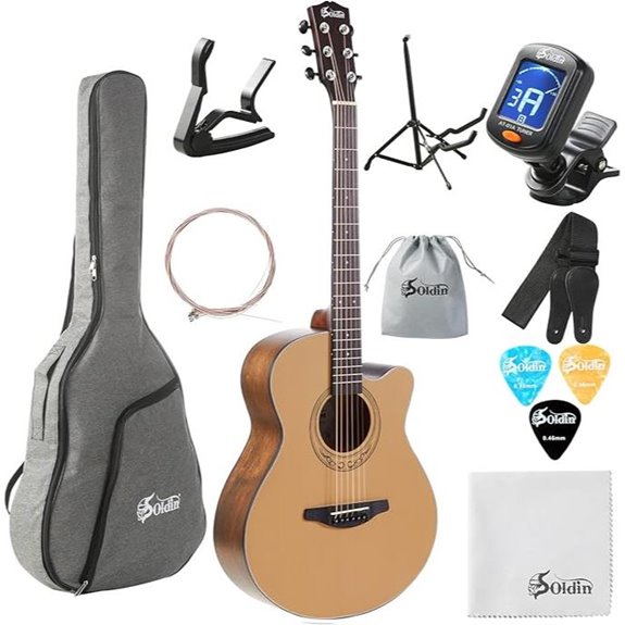 40-Inch Acoustic Guitar Bundle with Accessories