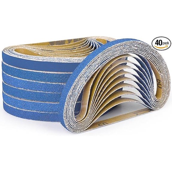 40-Piece Zirconia Sanding Belts for Metal and Wood