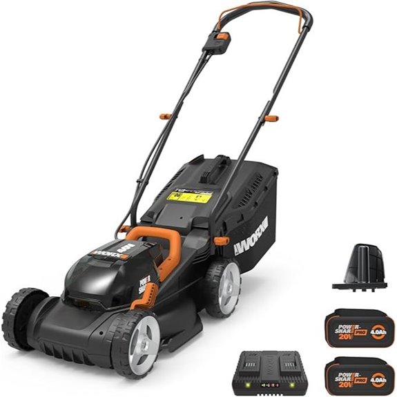 WORX 40V 14 Cordless Lawn Mower with Batteries