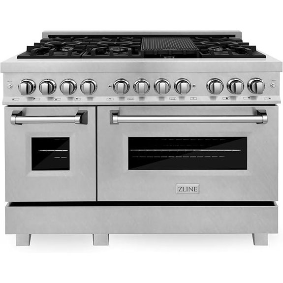 ZLINE 48-Inch Dual Fuel Range with 7 Burners