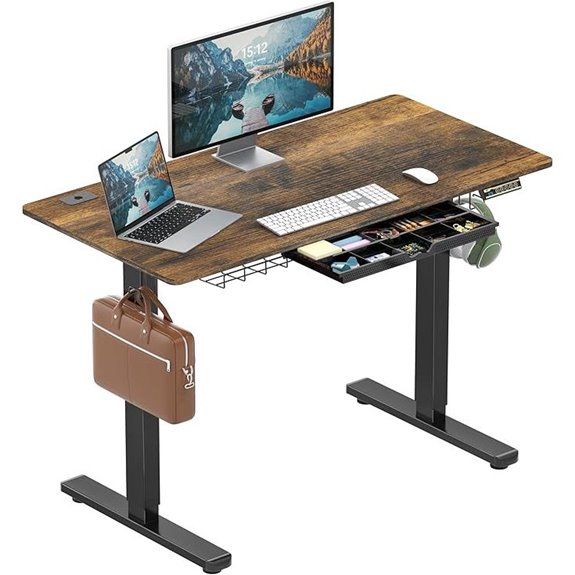 SHW 48-Inch Electric Adjustable Standing Desk