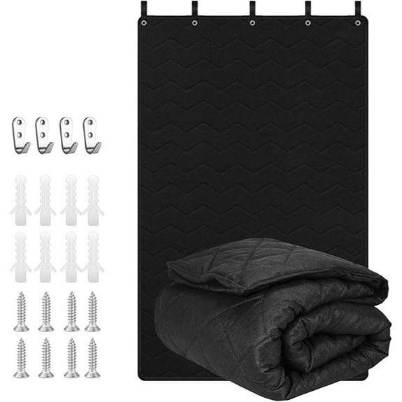 Soundproof Curtain 48x78 with Grommets and Hooks