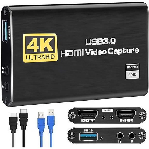 4K HDMI Capture Card for Switch and Streaming