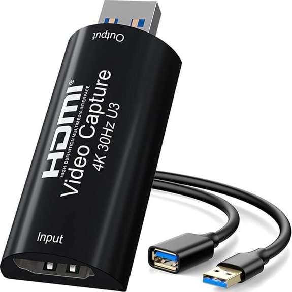 4K HDMI to USB 3.0 Capture Card for Streaming