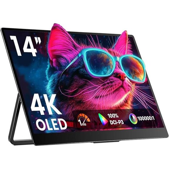 14 4K OLED Portable Monitor with Speakers and HDMI