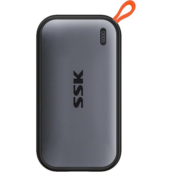 SSK 500GB Portable SSD with USB-C and Fast Transfer