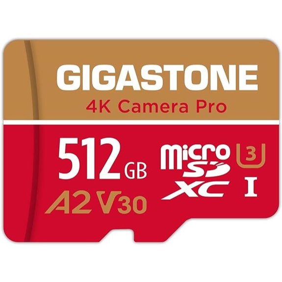 GIGASTONE 512GB Micro SD Card for 4K Recording