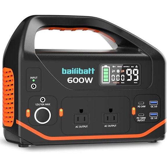 Portable 600W Lithium Power Station for Camping and Backup