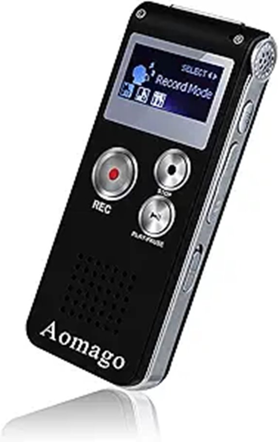 Aomago 64GB Voice Recorder with Playback and USB