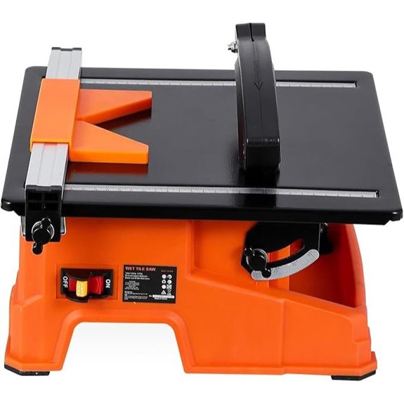 7-Inch Wet Tile Saw with Bevel and Copper Motor