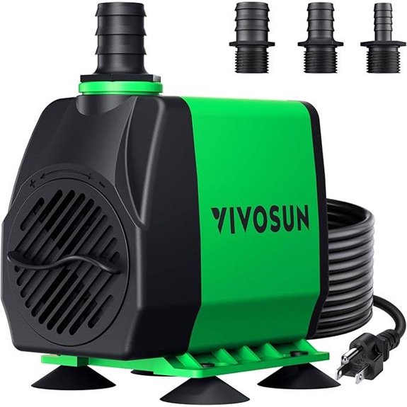 VIVOSUN 800GPH Submersible Pump for Aquarium Pond