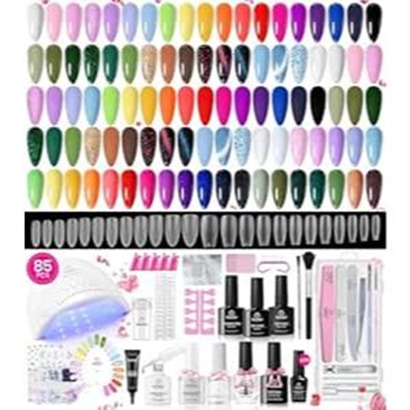 Beetles 85-Piece Gel Nail Polish Kit with UV Light