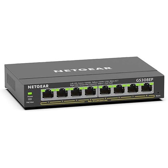 NETGEAR 8 Port PoE Gigabit Managed Switch